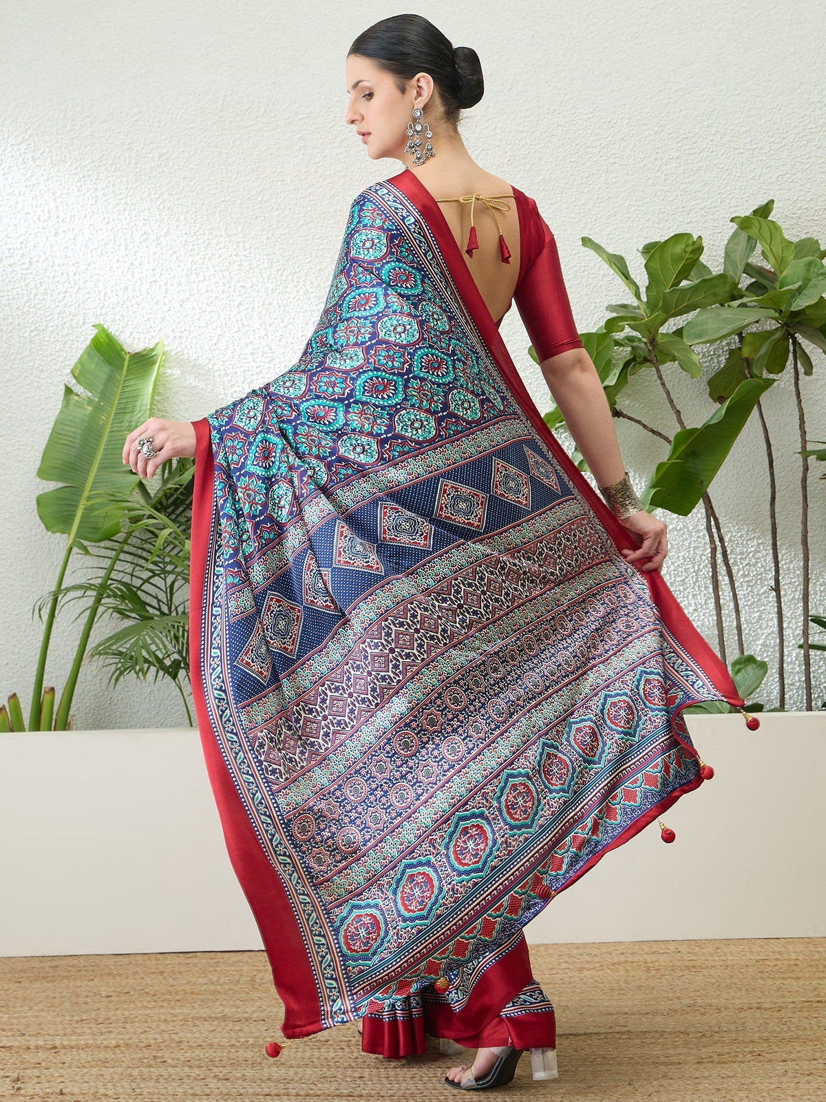 Vayuna Soft Drape Semi Modal Saree for Party Wear