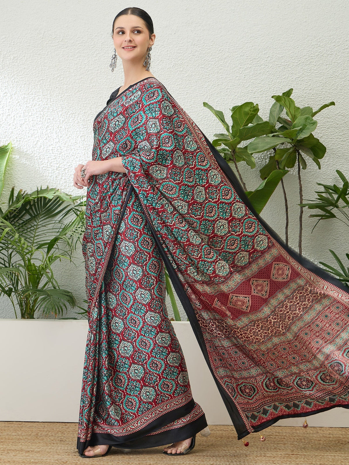 Vayuna Soft Drape Semi Modal Saree for Party Wear
