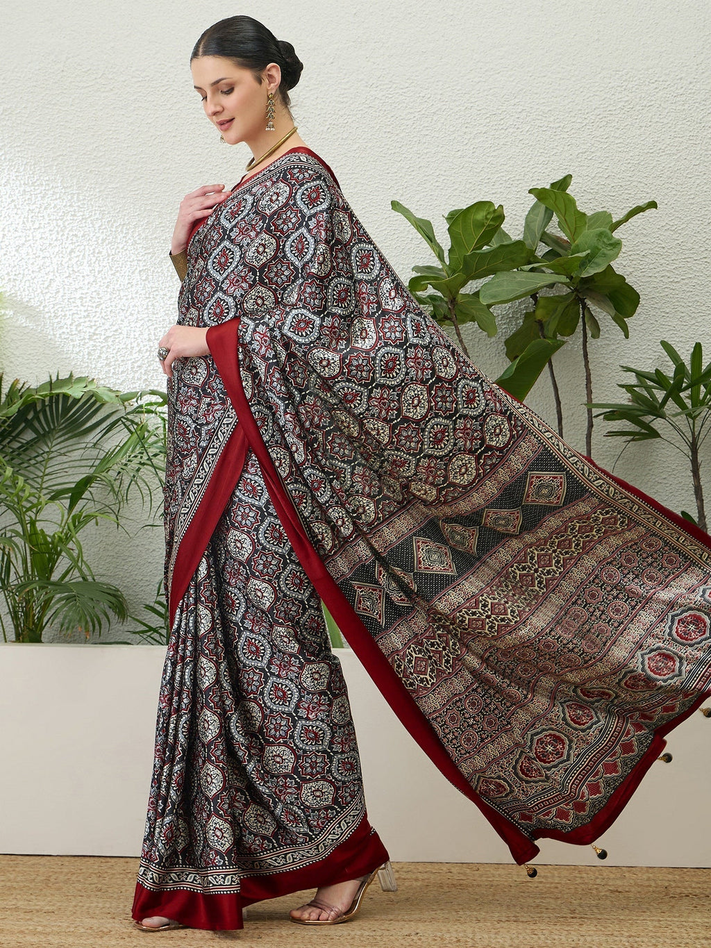 Vayuna Soft Drape Semi Modal Saree for Party Wear