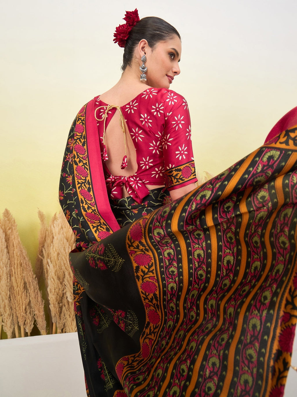 Vedanshi Classic Semi Modal Saree for Traditional Functions