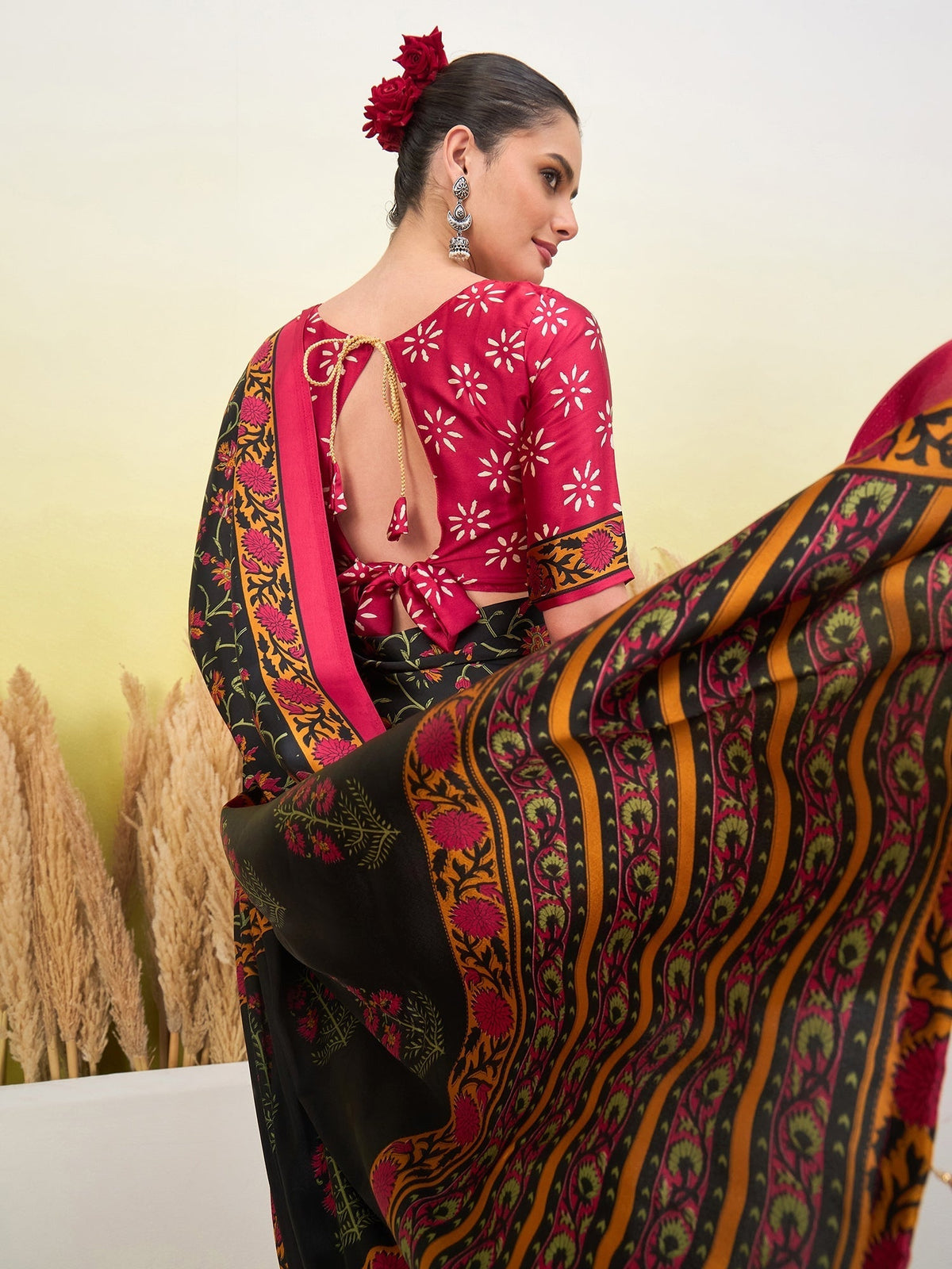 Vedanshi Classic Semi Modal Saree for Traditional Functions