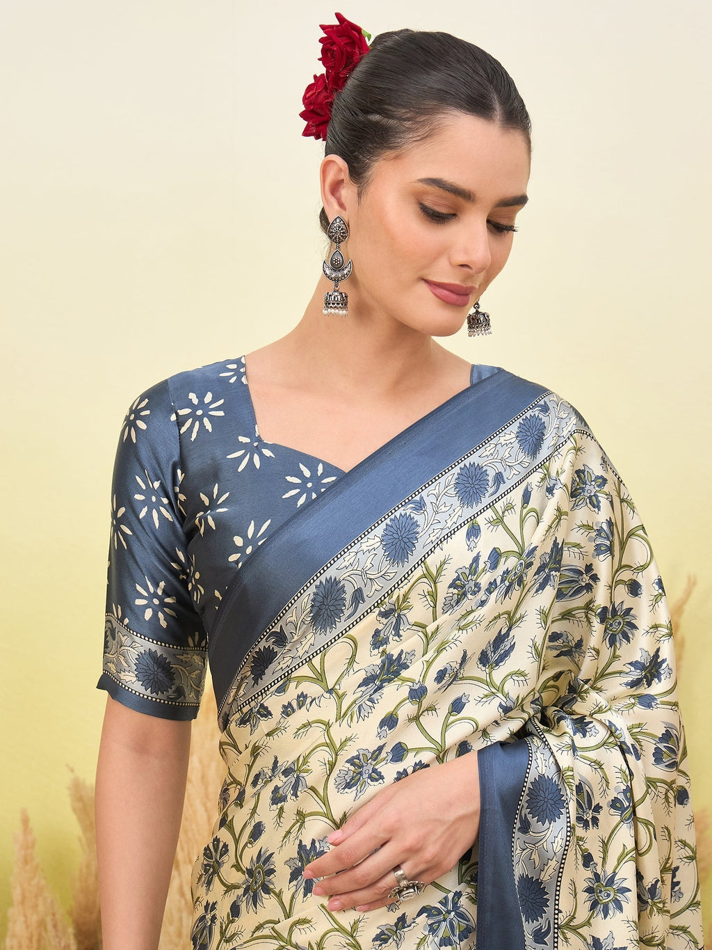Vedanshi Classic Semi Modal Saree for Traditional Functions