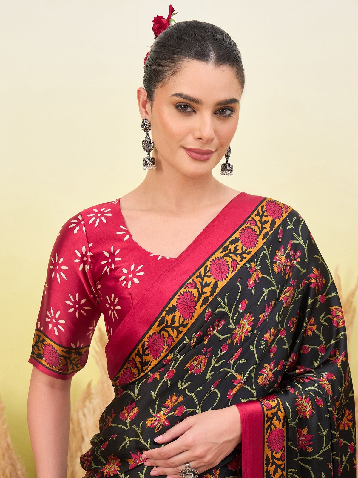 Vedanshi Classic Semi Modal Saree for Traditional Functions