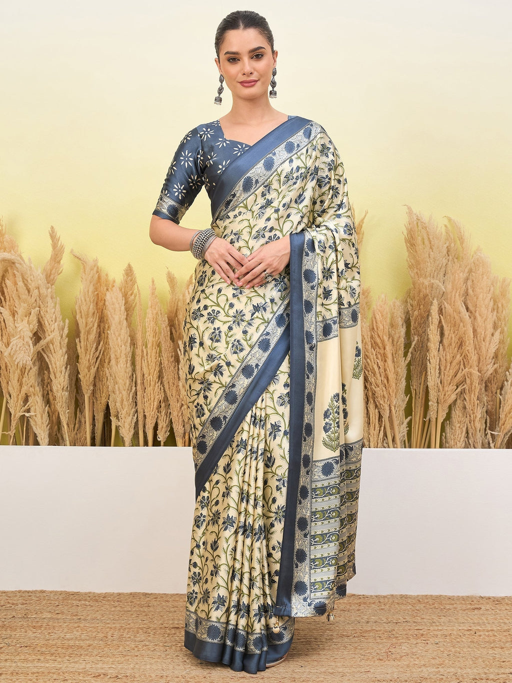 Vedanshi Classic Semi Modal Saree for Traditional Functions