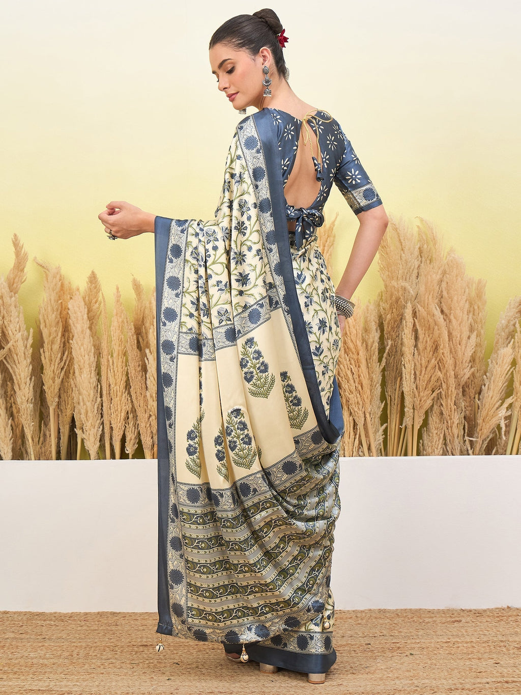 Vedanshi Classic Semi Modal Saree for Traditional Functions