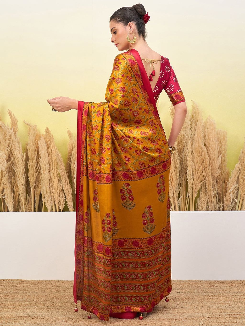Vedanshi Classic Semi Modal Saree for Traditional Functions