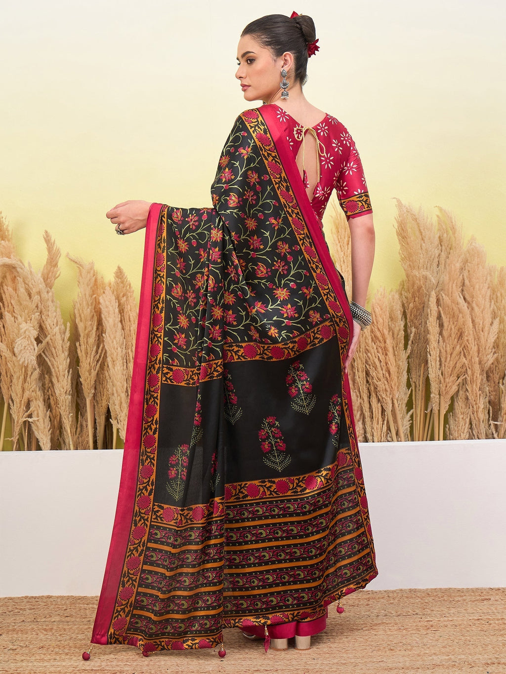 Vedanshi Classic Semi Modal Saree for Traditional Functions