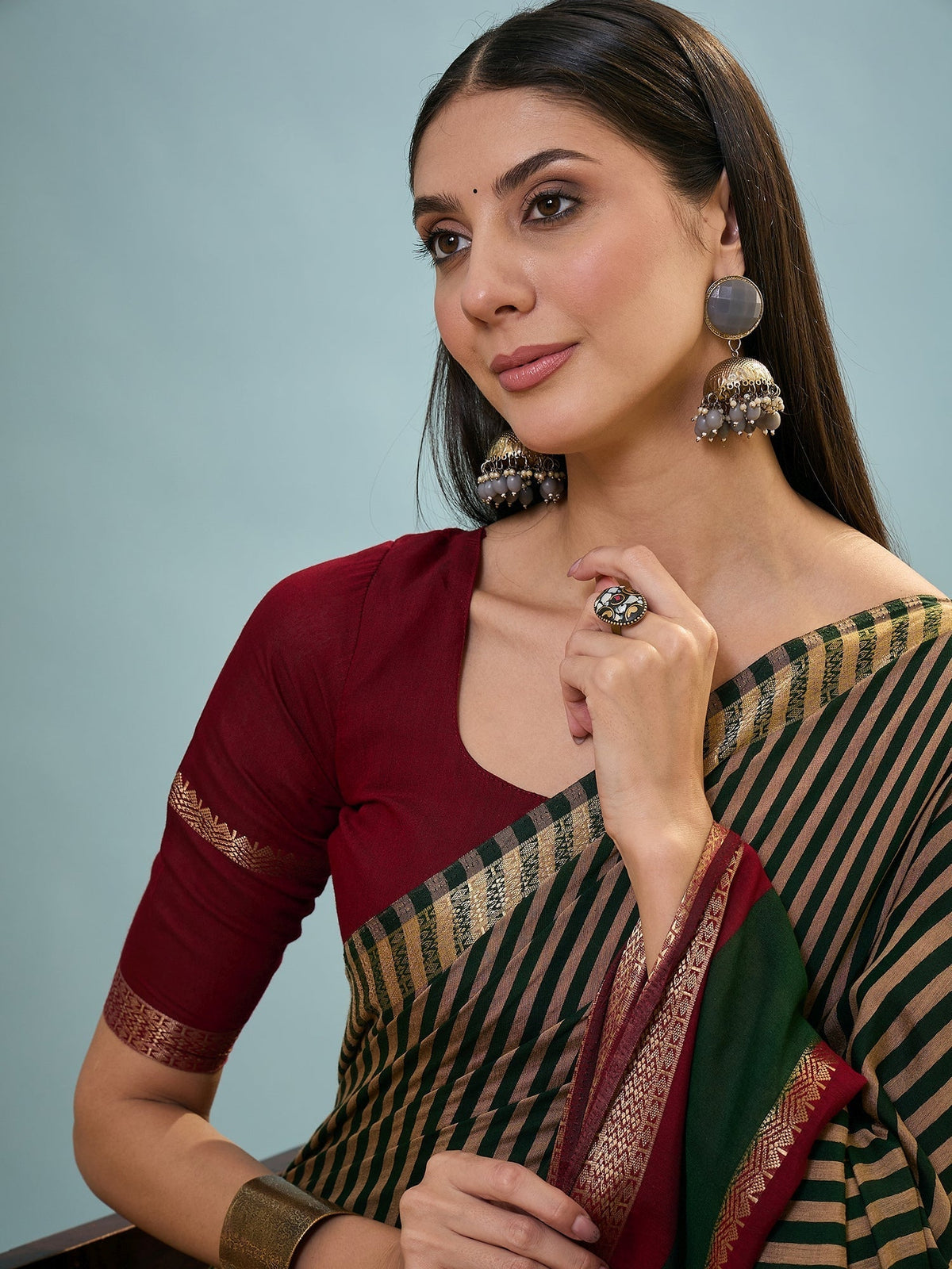 Vyanika Comfortable PV Cotton Saree for Daily & Festive Wear