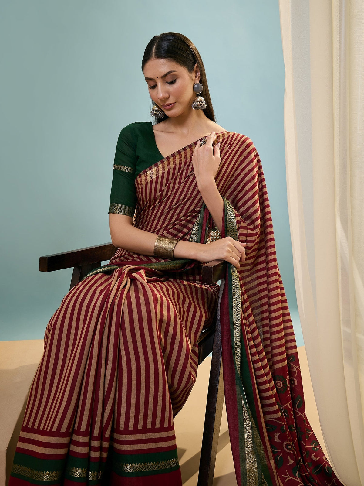 Vyanika Comfortable PV Cotton Saree for Daily & Festive Wear