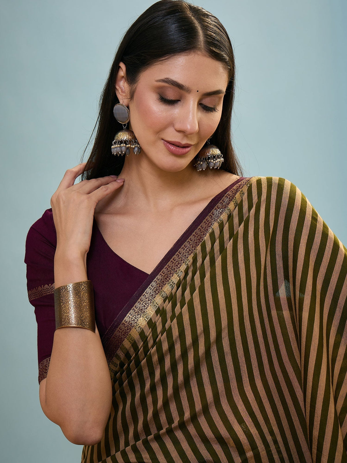 Vyanika Comfortable PV Cotton Saree for Daily & Festive Wear