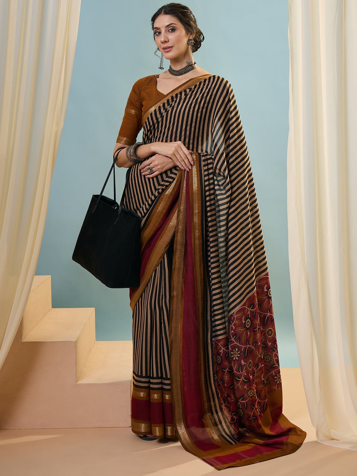 Vyanika Comfortable PV Cotton Saree for Daily & Festive Wear