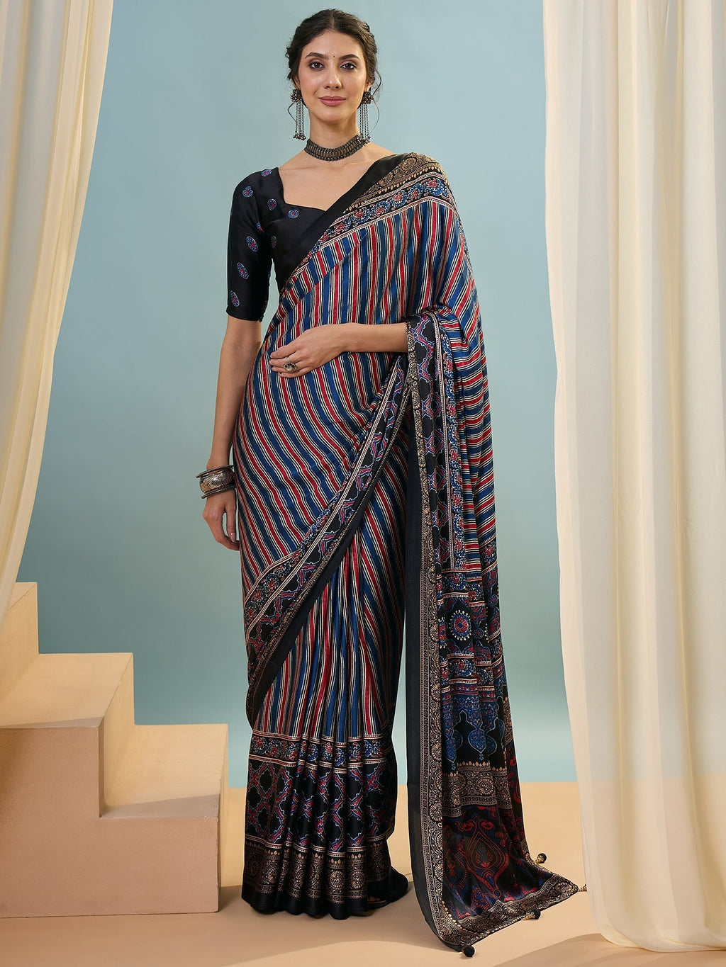 Yuvika Soft Drape Semi Modal Saree for Party Wear