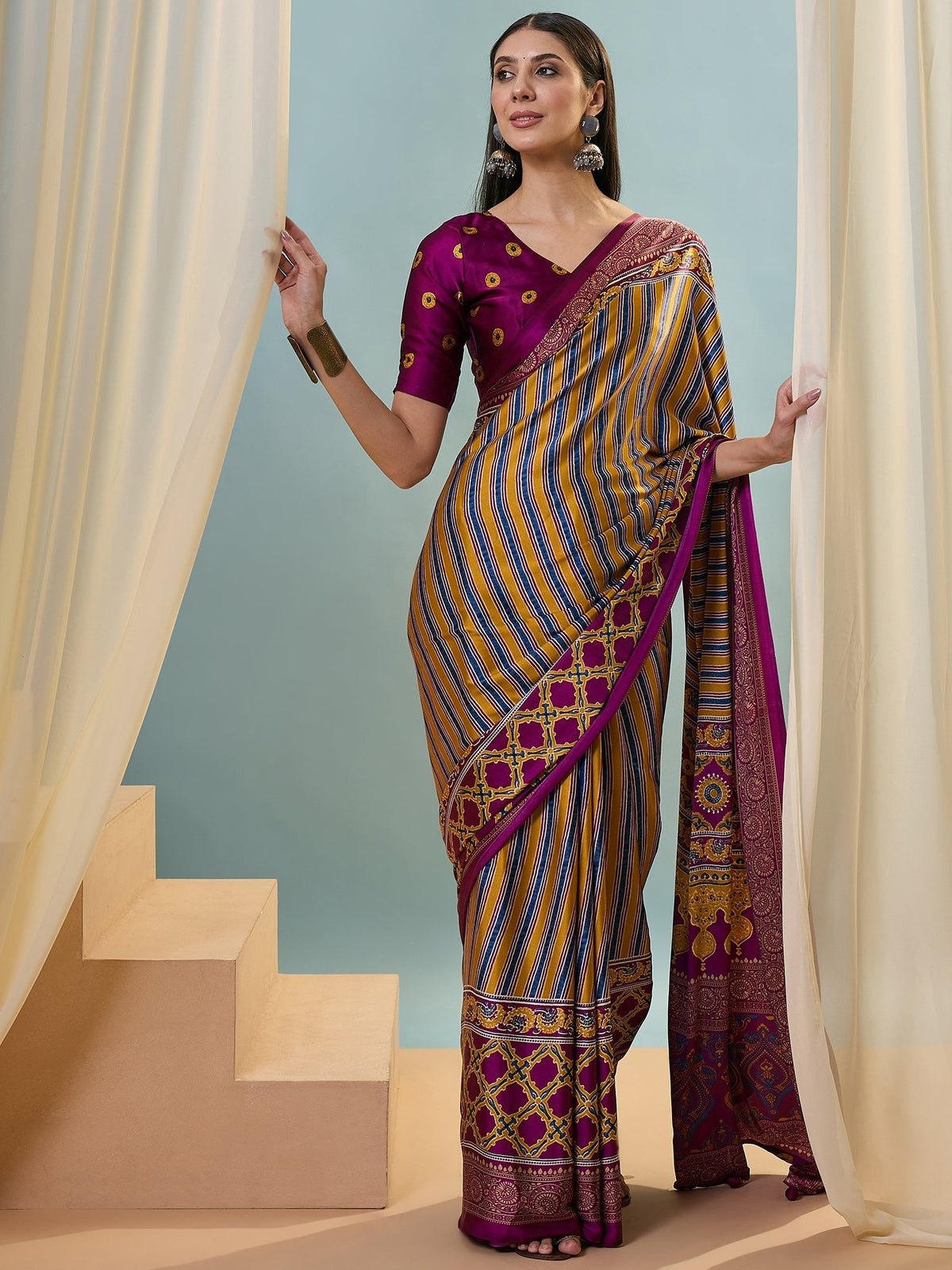 Yuvika Soft Drape Semi Modal Saree for Party Wear