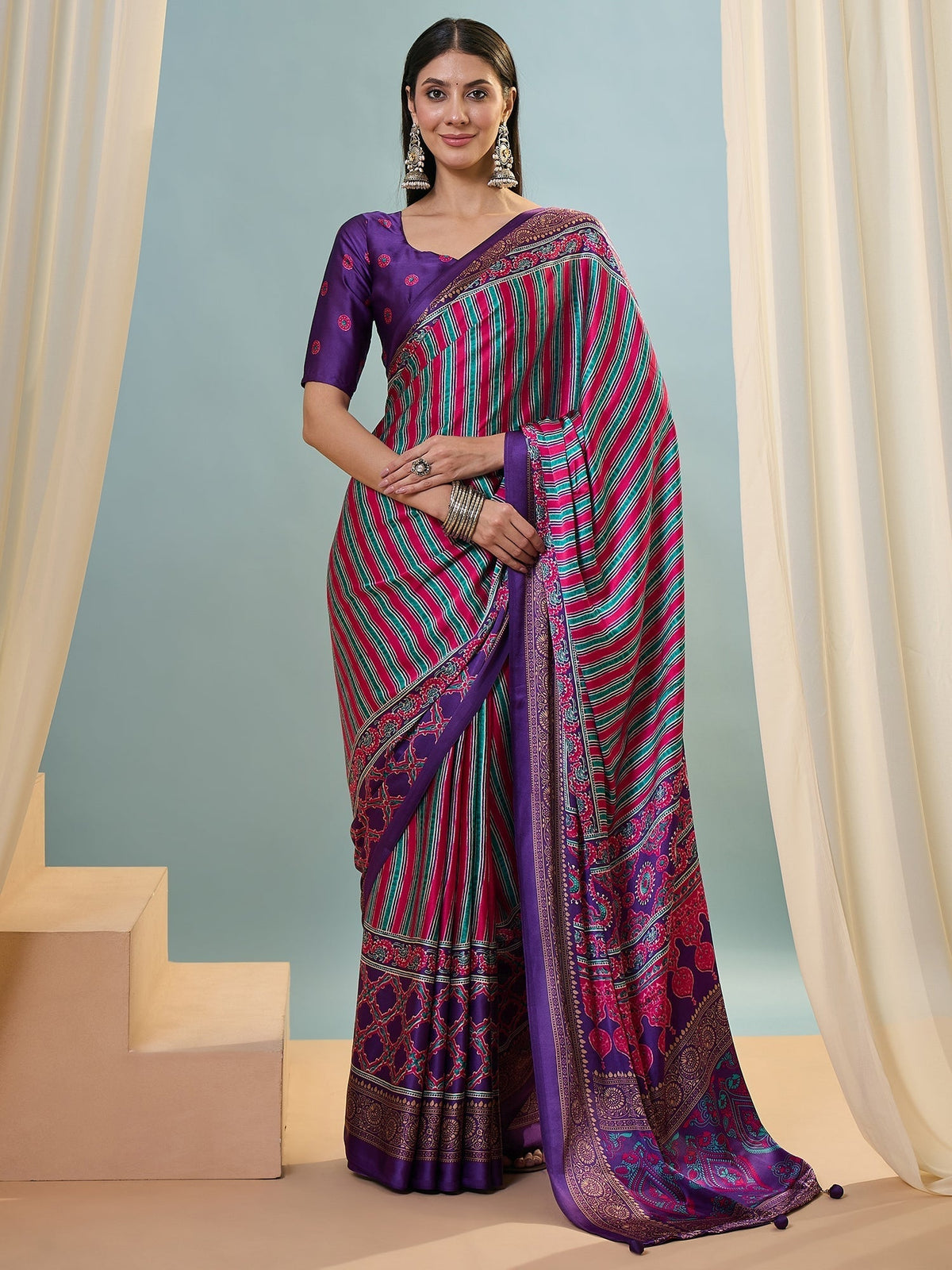 Yuvika Soft Drape Semi Modal Saree for Party Wear