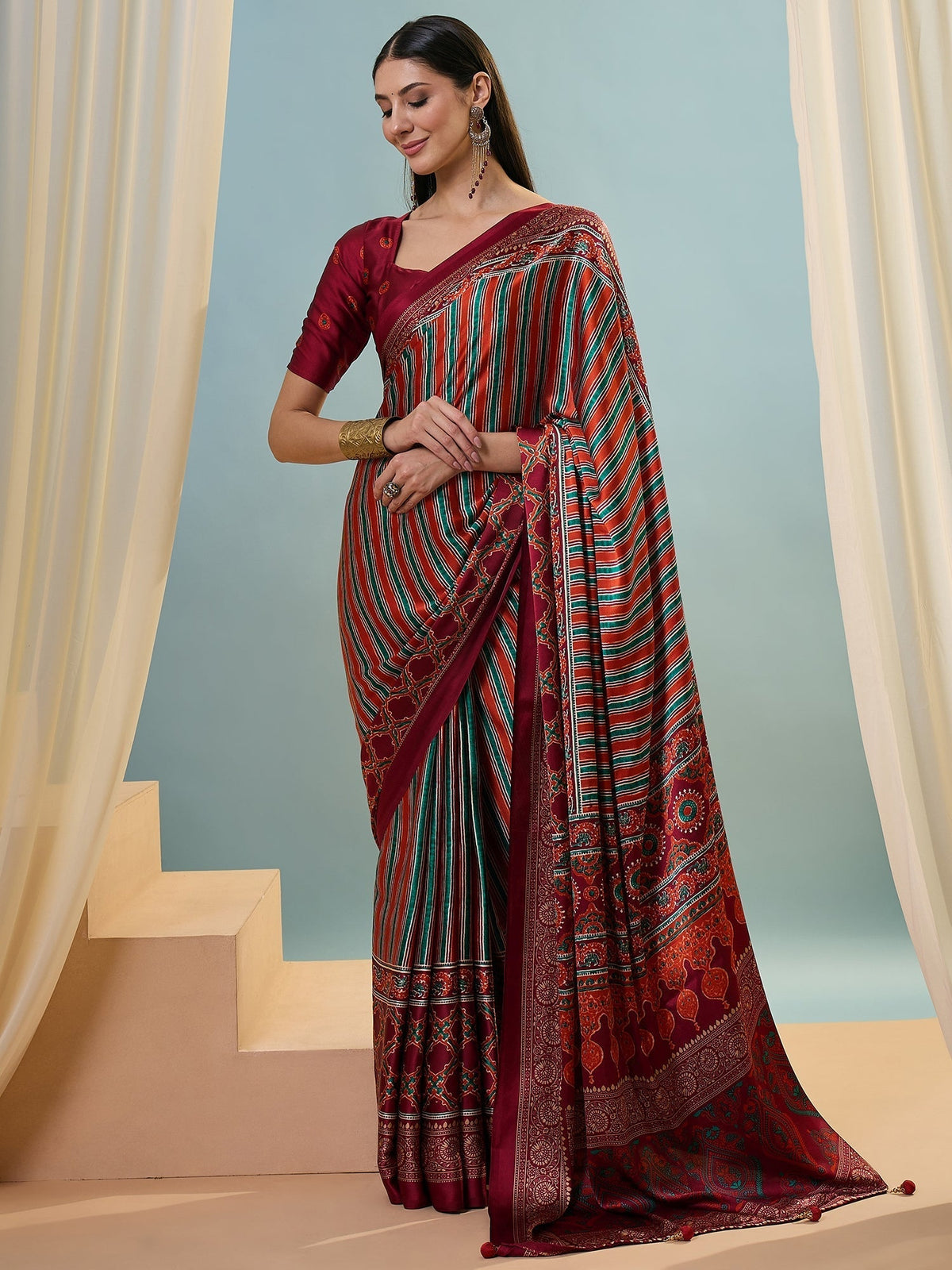 Yuvika Soft Drape Semi Modal Saree for Party Wear