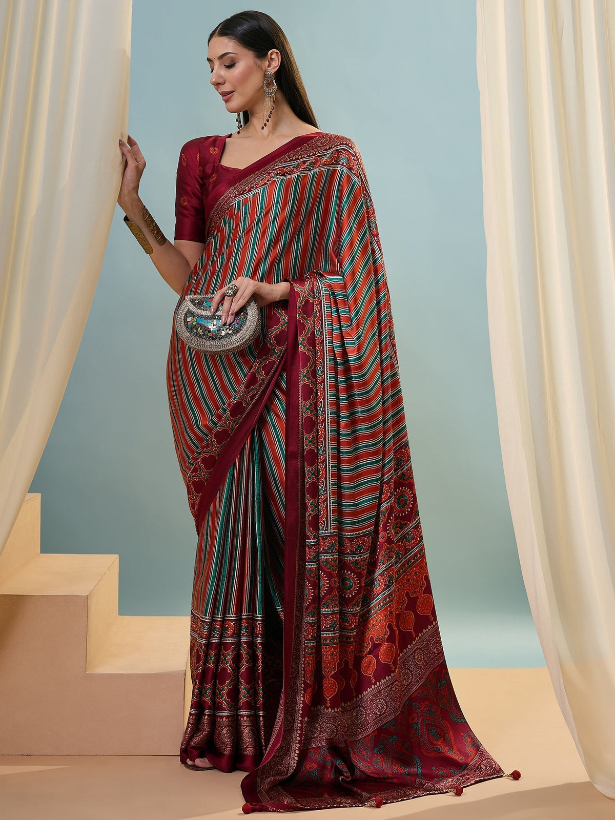 Yuvika Soft Drape Semi Modal Saree for Party Wear