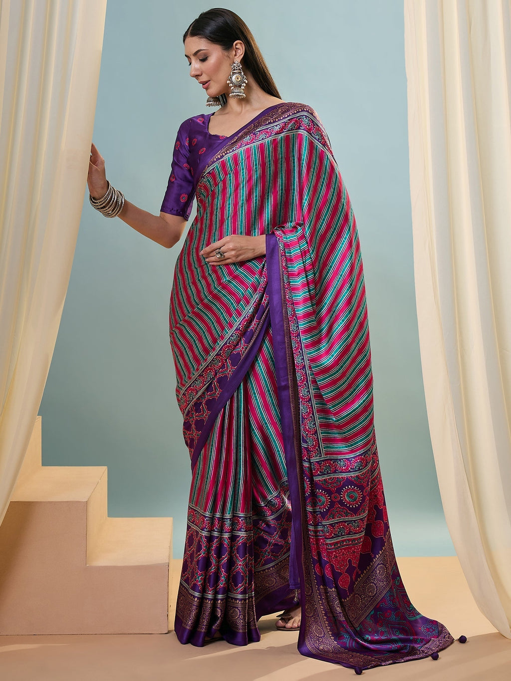 Yuvika Soft Drape Semi Modal Saree for Party Wear