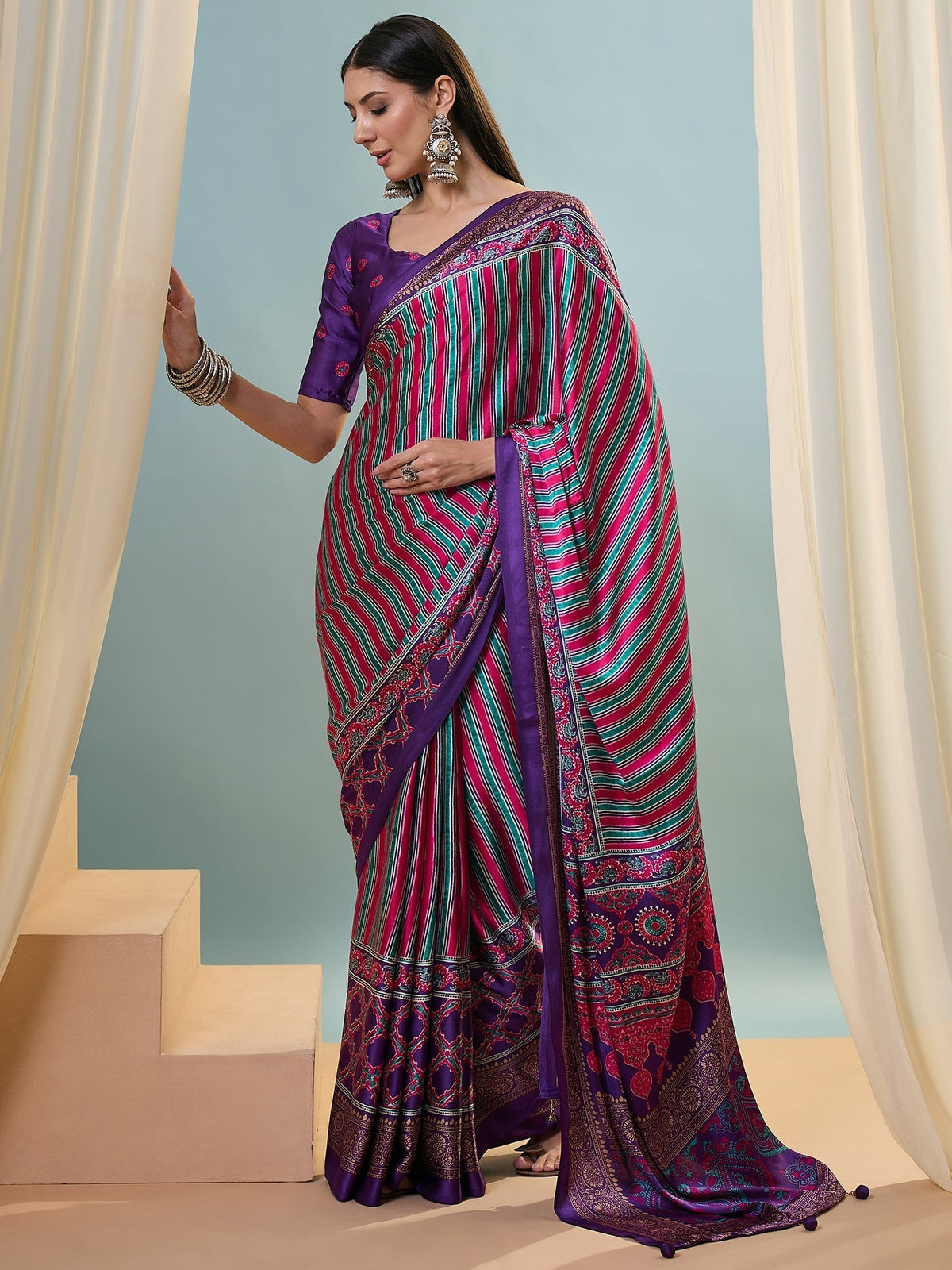 Yuvika Soft Drape Semi Modal Saree for Party Wear