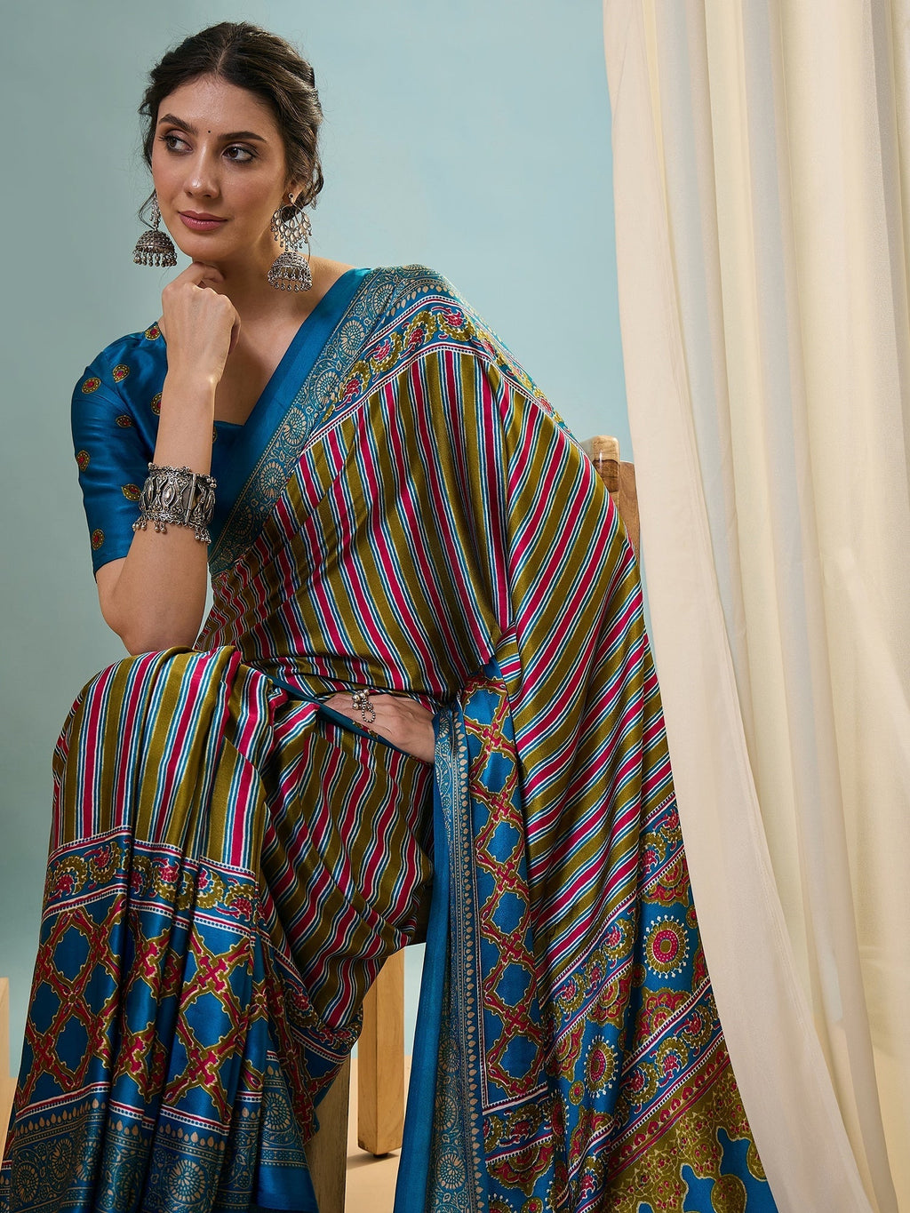 Yuvika Soft Drape Semi Modal Saree for Party Wear
