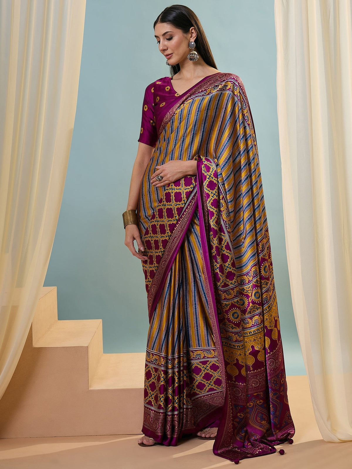 Yuvika Soft Drape Semi Modal Saree for Party Wear