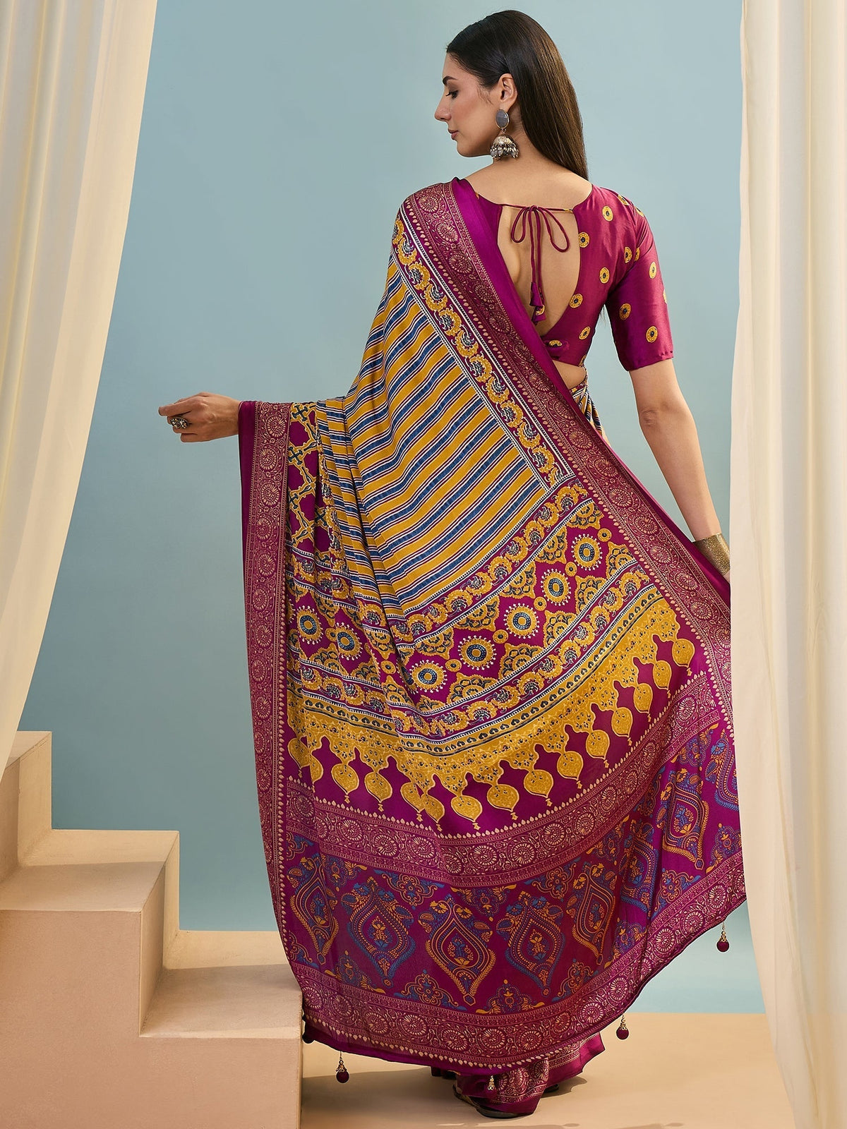 Yuvika Soft Drape Semi Modal Saree for Party Wear