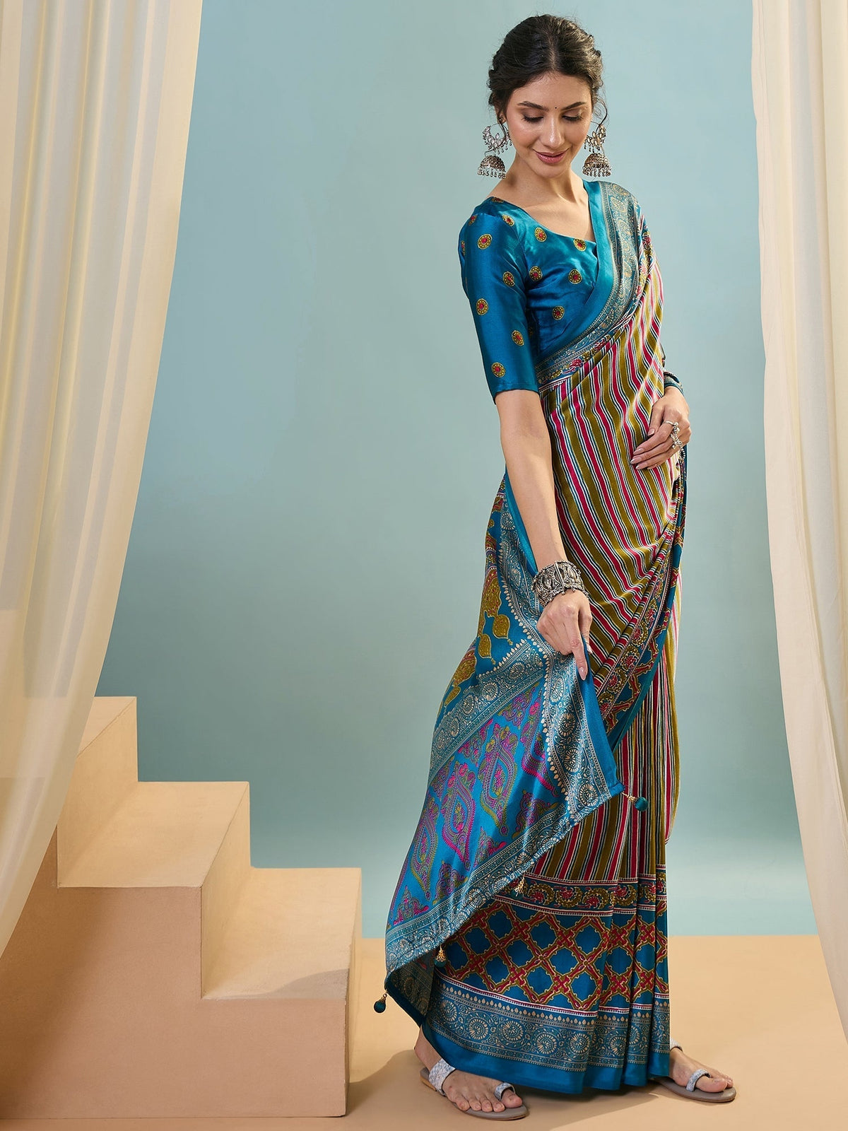 Yuvika Soft Drape Semi Modal Saree for Party Wear
