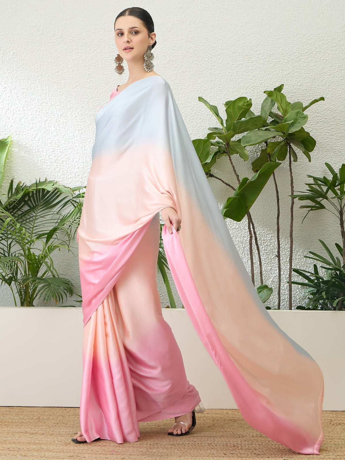 Zehvika Contemporary Semi Modal Saree for Special Occasions